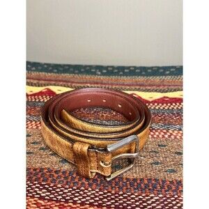 Womens Brown Leather Casual Closet Staple Belt Read Below